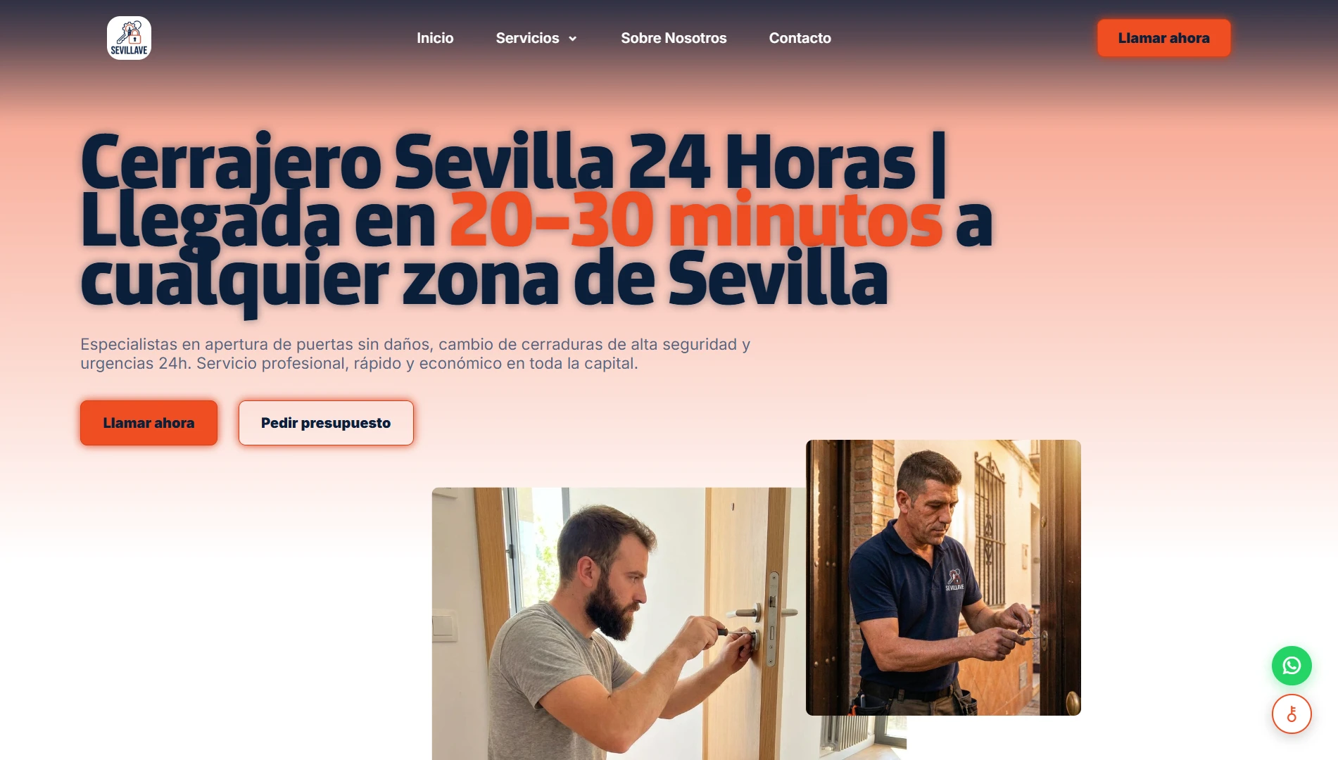 Web para Cerrajería Profesional
